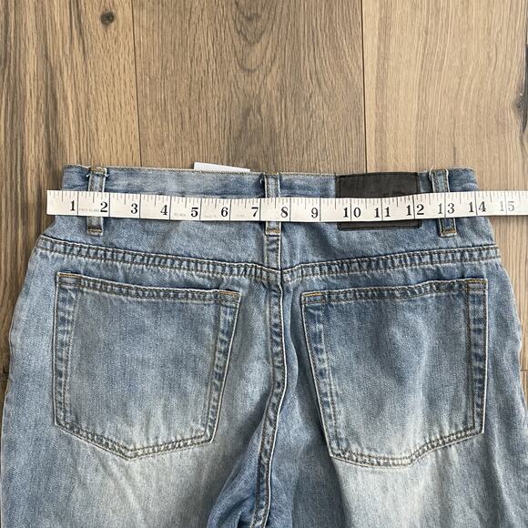 UNIF Vintage Womens Size 28 Relaxed Fit Denim Jean Wide Leg Loose Mid Rise Y2K - Picture 9 of 9